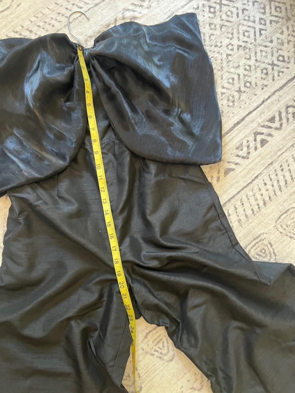 Hutch Black Strapless Draped Satin Dress - Picture 5 of 12